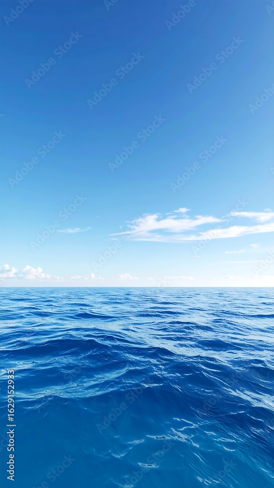 Obraz premium Vast ocean and clear sky