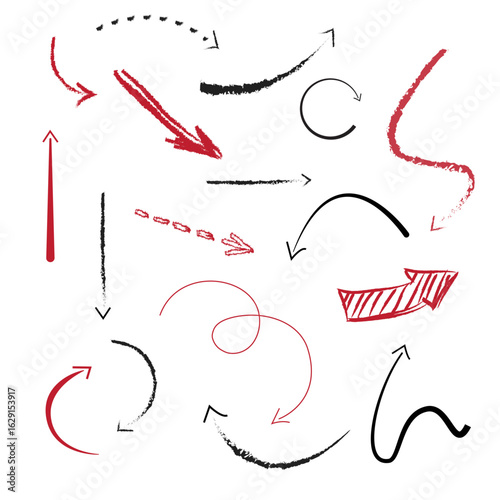 Colored Pencil Style Arrow Collection