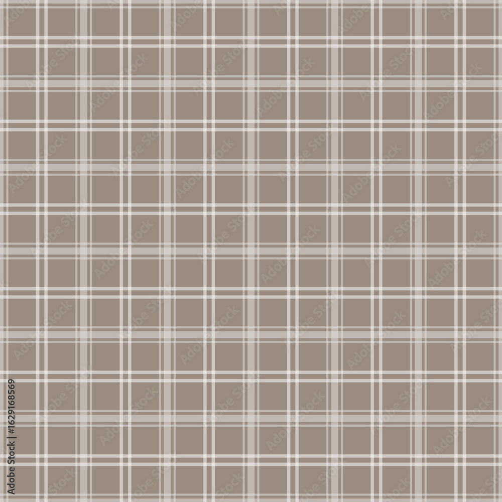Obraz premium Soft Vintage Diagonal Plaid – Seamless Classic Check Pattern.plaid with muted, vintage-inspired lines on a light ground. Timeless, versatile design ideal for fabrics, gift wrap, scrapbooking