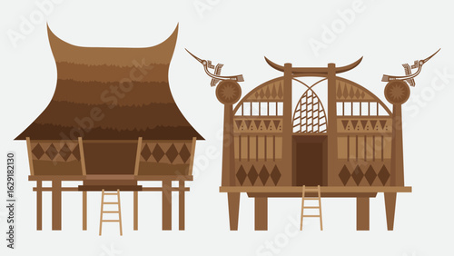 Traditional three-compartment house of Hung Kings era in Vietnam