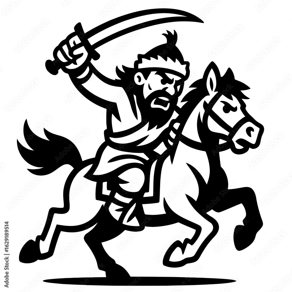 Fototapeta premium Jinete Huno