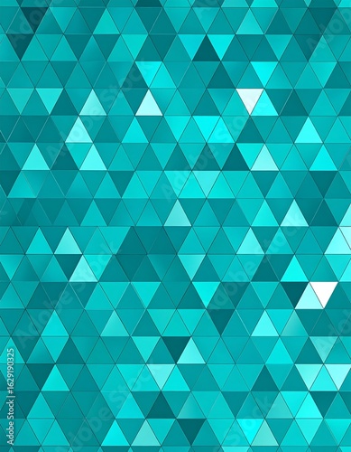 Teal triangle mosaic pattern