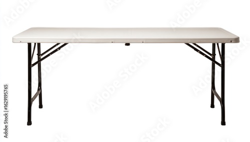 Empty folding table