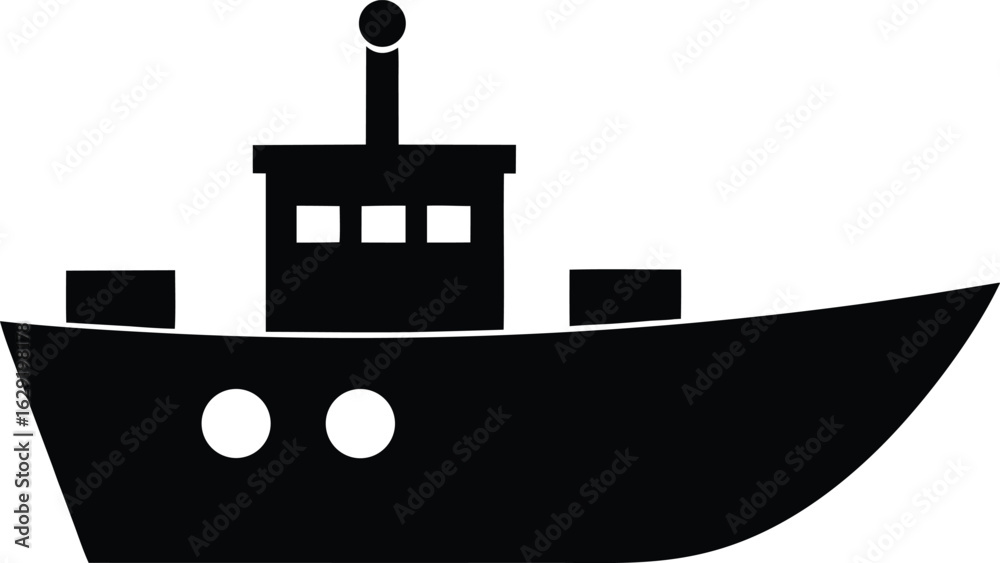 Obraz premium Ship Silhouette