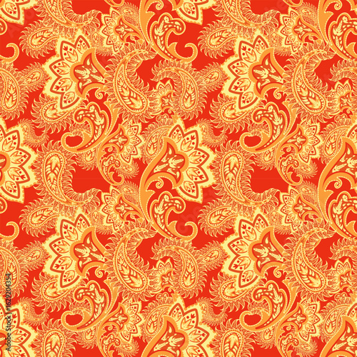 elegant paisley pattern for wallpaper background and textile beautiful paisley originated in persia and paisley is popular in Iran india scotland this paisley design is good for dress shawl scarf rida