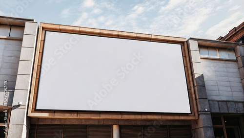 Blank Billboard Mockup for Advertisement on Urban Wall