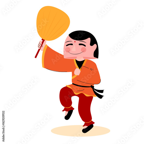 Ông Địa – Iconic Character of Vietnamese Mid-Autumn Festival Illustration