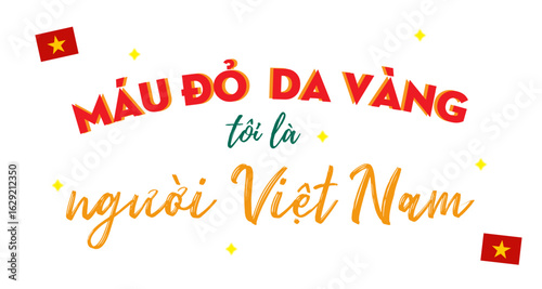 Vietnam National Day Greeting Typography Design