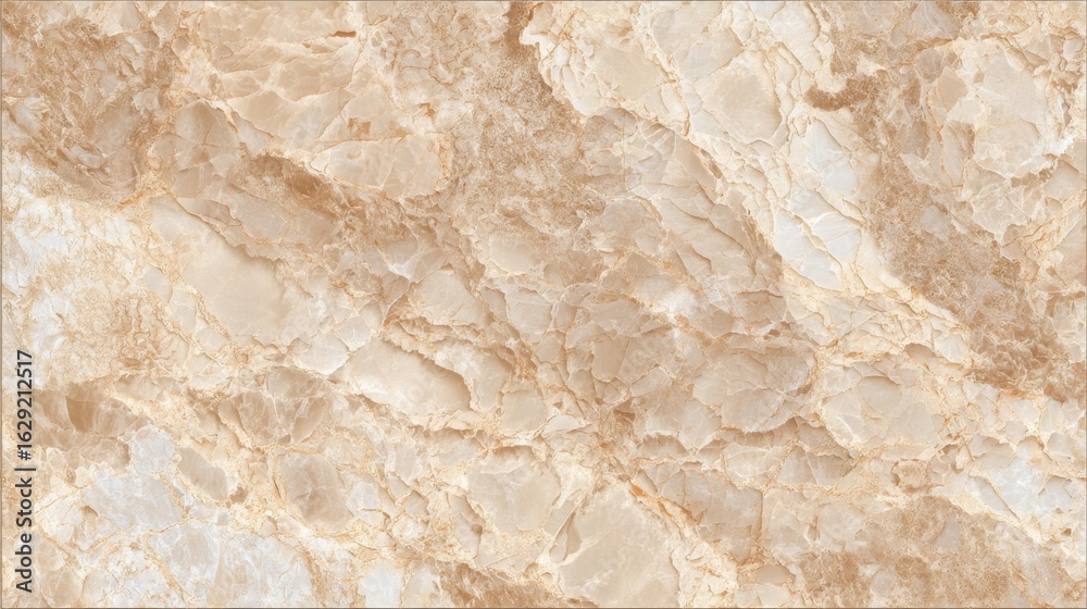 Obraz premium Beige marble presents a beautiful interplay of soft hues and rich veining, ideal for modern interiors, countertops, or flooring in stylish spaces.
