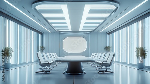 Modern futuristic conference room