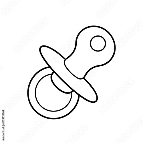 baby pacifier icon vector
