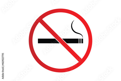 no smoking sign isolated on white background. flat style No Smoking Sign Vector.
