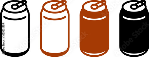 Soda can vector drink illustration beverage container design