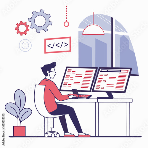 business woman in office