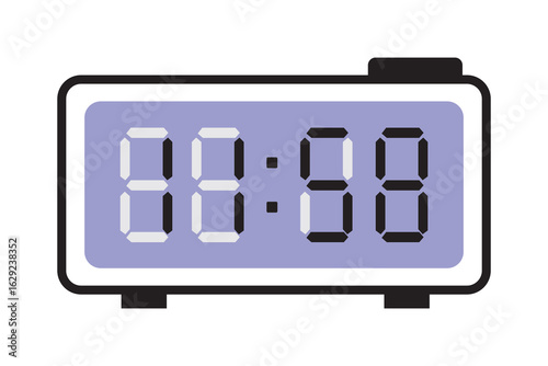 11:58 digital clock icon isolated on white background. Alarm symbol modern, simple, vector, icon for website design, mobile app, ui. Vector Illustration