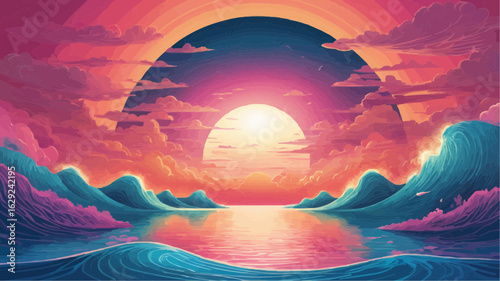 sunrise over the sea