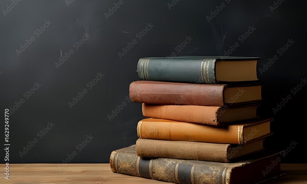 Naklejka premium Book Background Images Concept