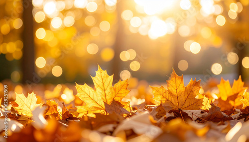 紅葉　秋　生成AI　背景　