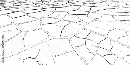 black and white symbolizing dryness and environmental damage cracked earth showing a dry and barren landscape texture pattern