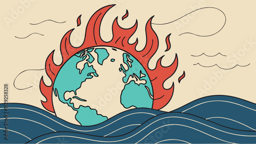 Earth on fire