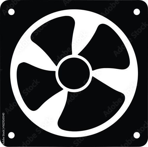 exhaust fan clipart full black silhouette