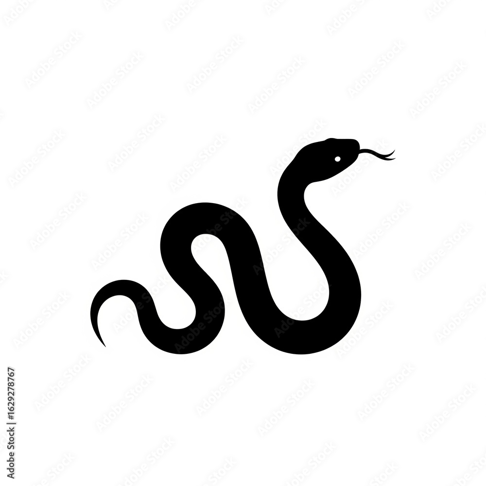 Fototapeta premium black and white snake
