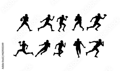 Wallpaper Mural American Football helmet, sports, running   Vector graphics Set" vector bundle Torontodigital.ca
