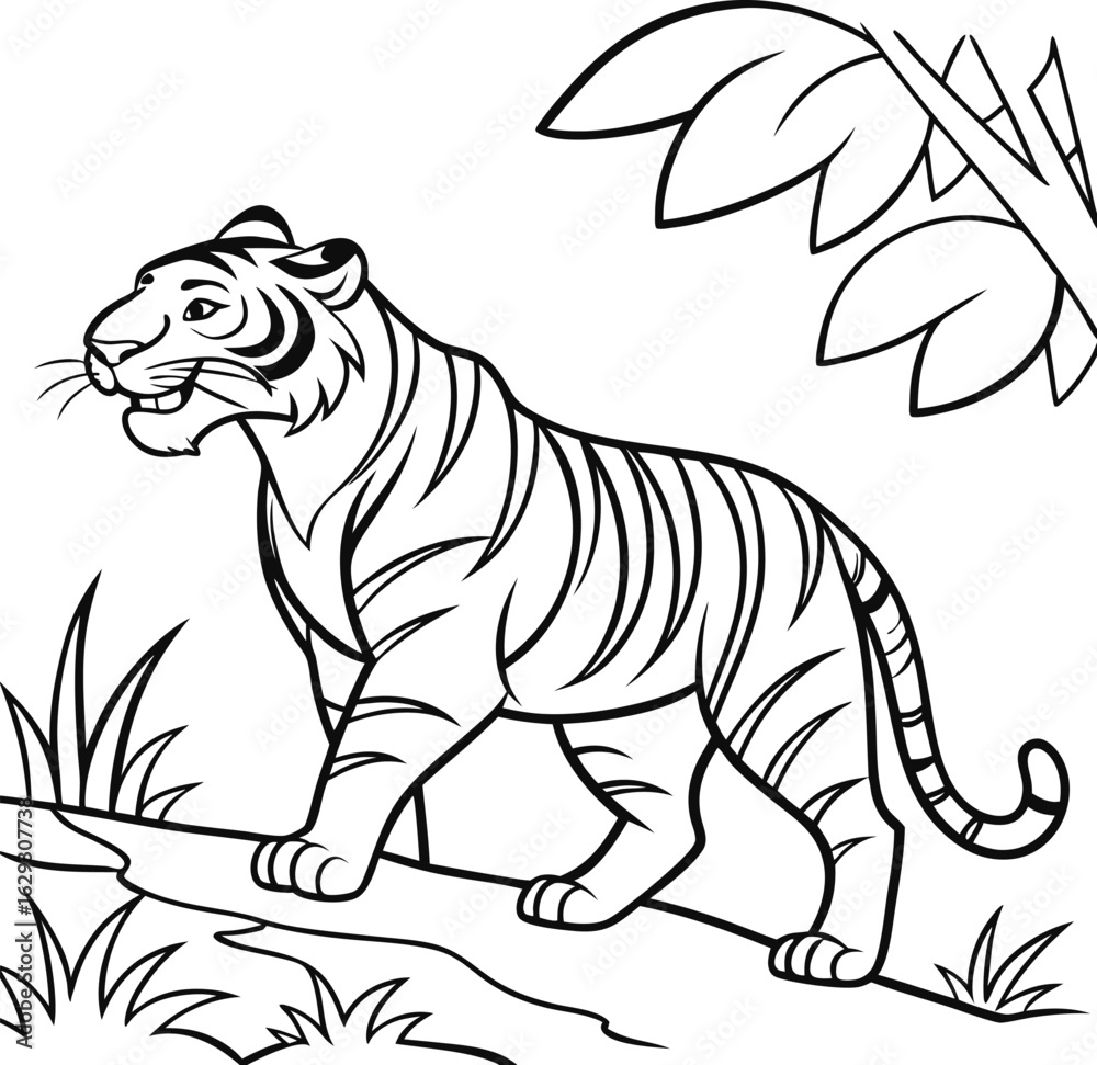 Obraz premium bengal tiger vector