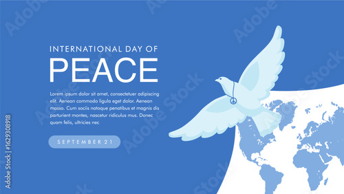vector international day of peace background template
