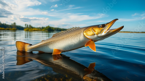 Royal Pickerel in a Lake