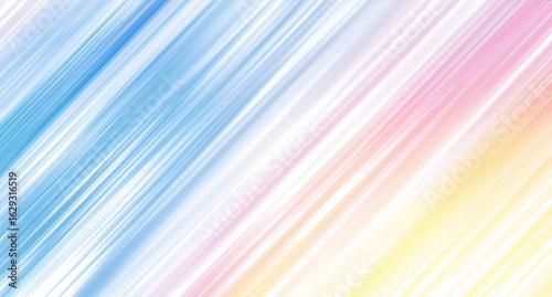 Abstract diagonal lines in pastel rainbow hues, light and airy, fading at edges