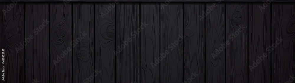 Dark, vertically-oriented wood planks with a subtle top border, showcasing a deep, rich, textured black tone Dark, vertically-oriented wood planks with a subtle top border, showcasing a deep, rich, textured black tone