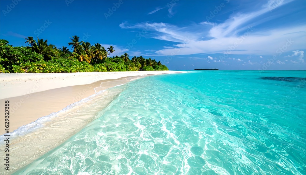 Naklejka premium Tropical beach paradise (16)