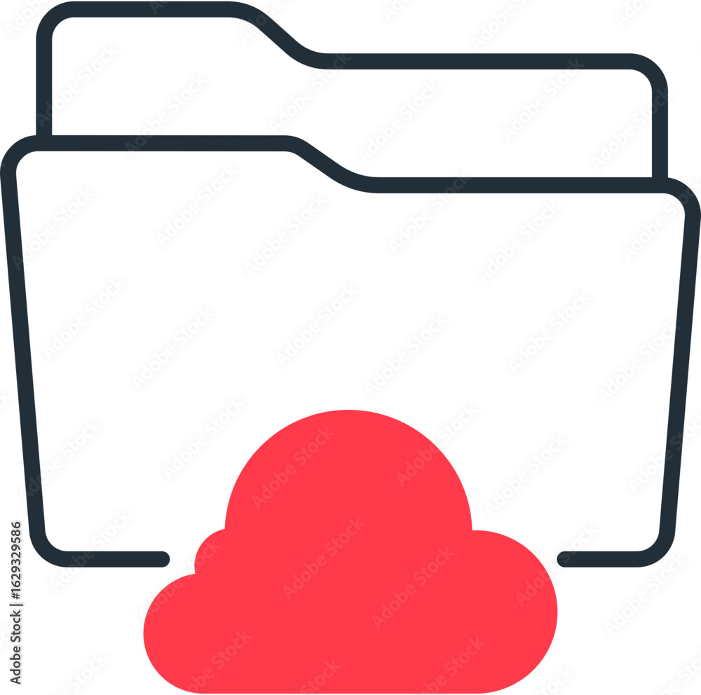 Obraz premium Cloud folder