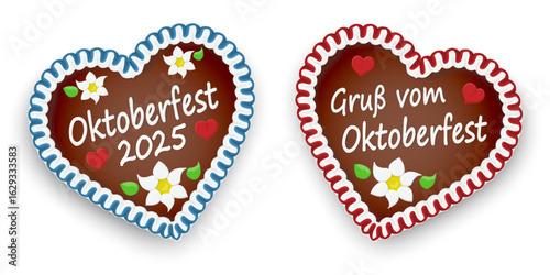 gingerbread hearts Oktoberfest 2025 decoration