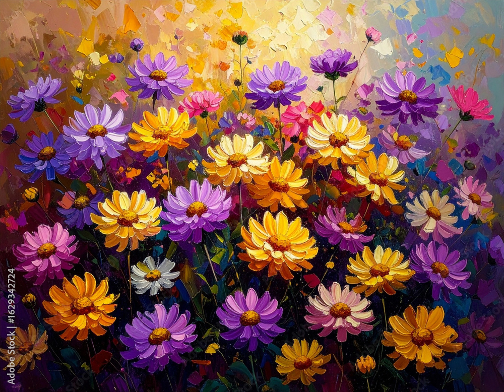 Fototapeta premium Autumn flower background, beautiful chrysanthemum flower design background - 가을 꽃 배경, 아름다운 국화 꽃 디자인 배경