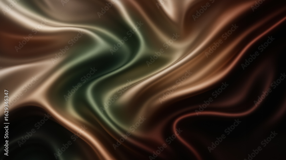 Obraz premium Abstract multicolored silk fabric with smooth flowing texture