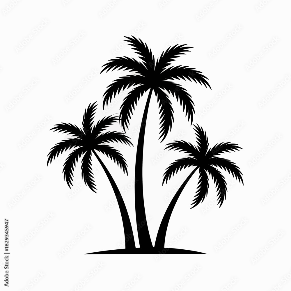 Obraz premium palm tree silhouette