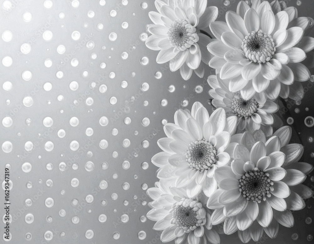 Obraz premium Autumn flower background, beautiful chrysanthemum flower design background - 가을 꽃 배경, 아름다운 국화 꽃 디자인 배경