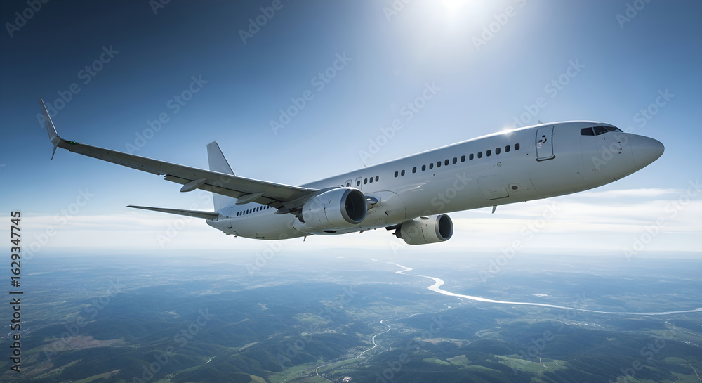 Fototapeta premium airplane in the sky