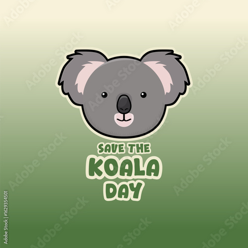 Photography Vector graphic of Save The Koala Day for Save The Koala Day celebration