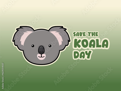 Photography Vector graphic of Save The Koala Day for Save The Koala Day celebration