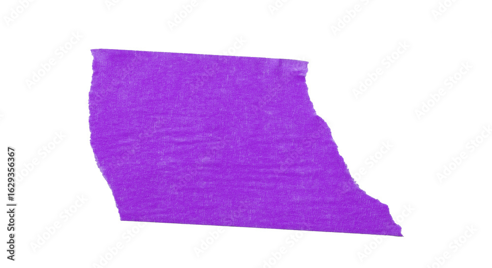 Naklejka premium Single purple tape isolated on transparent background