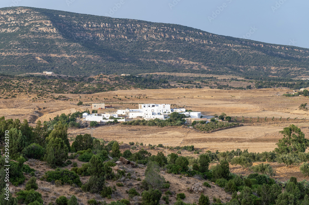 Obraz premium Paysage rural dans le nord-est de la Tunisie