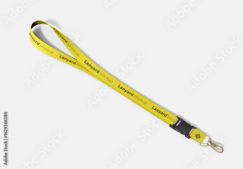 Yellow Lanyard Mockup Design  