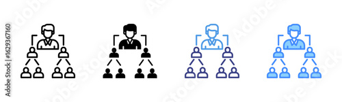 Mlm icon set multiple style collection