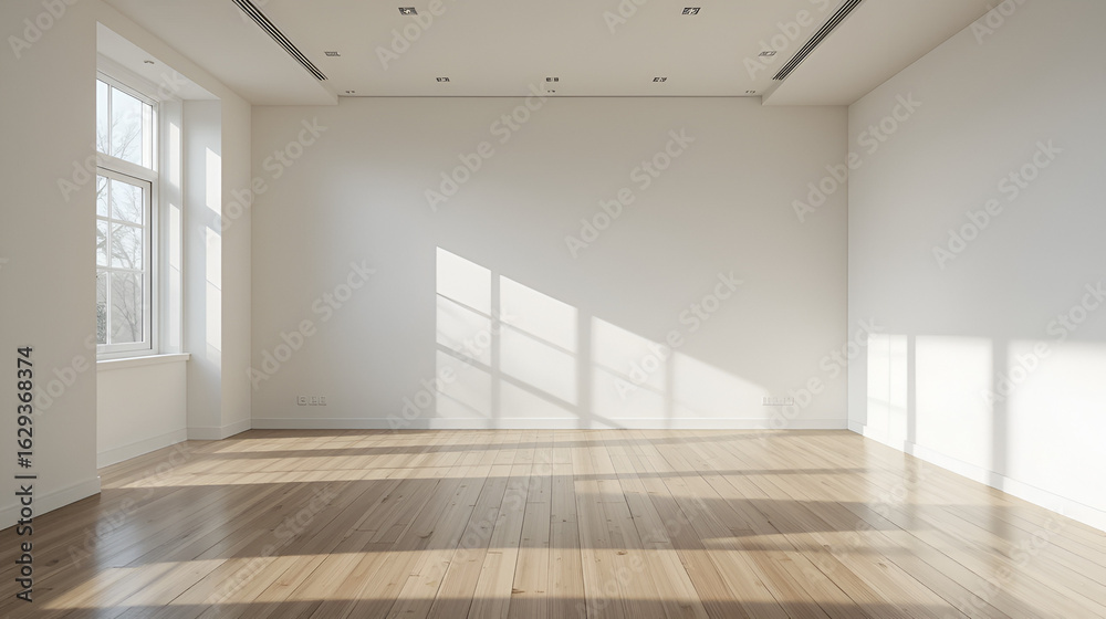 Fototapeta premium Empty interior with floor
