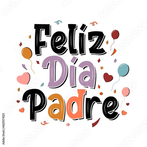 Spanish father's day deisgn greeting cards