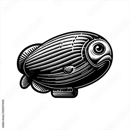 retro rocket vector illustration