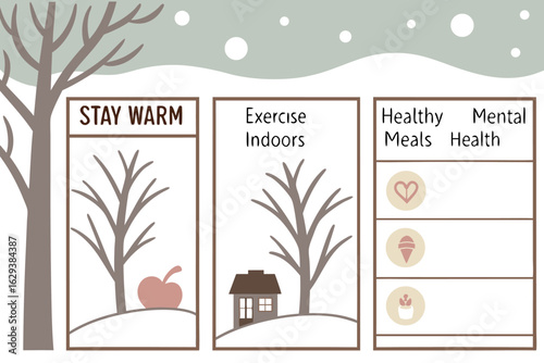 Winter wellness tips stay warm exercise indoors and focus on healthy meals and mental health for a balanced season